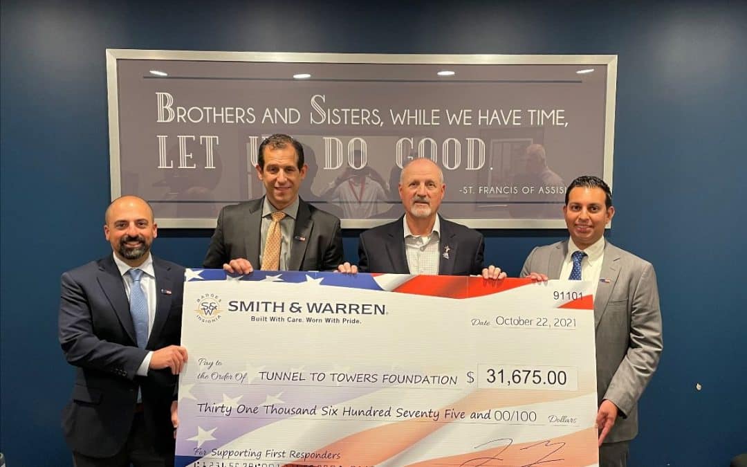 Smith & Warren Donates $31,675 to the Tunnel to Towers Foundation