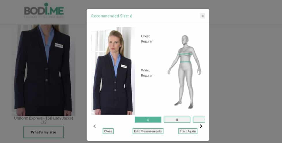 Bodi.Me’s Virtual 3D fit recommendations have arrived