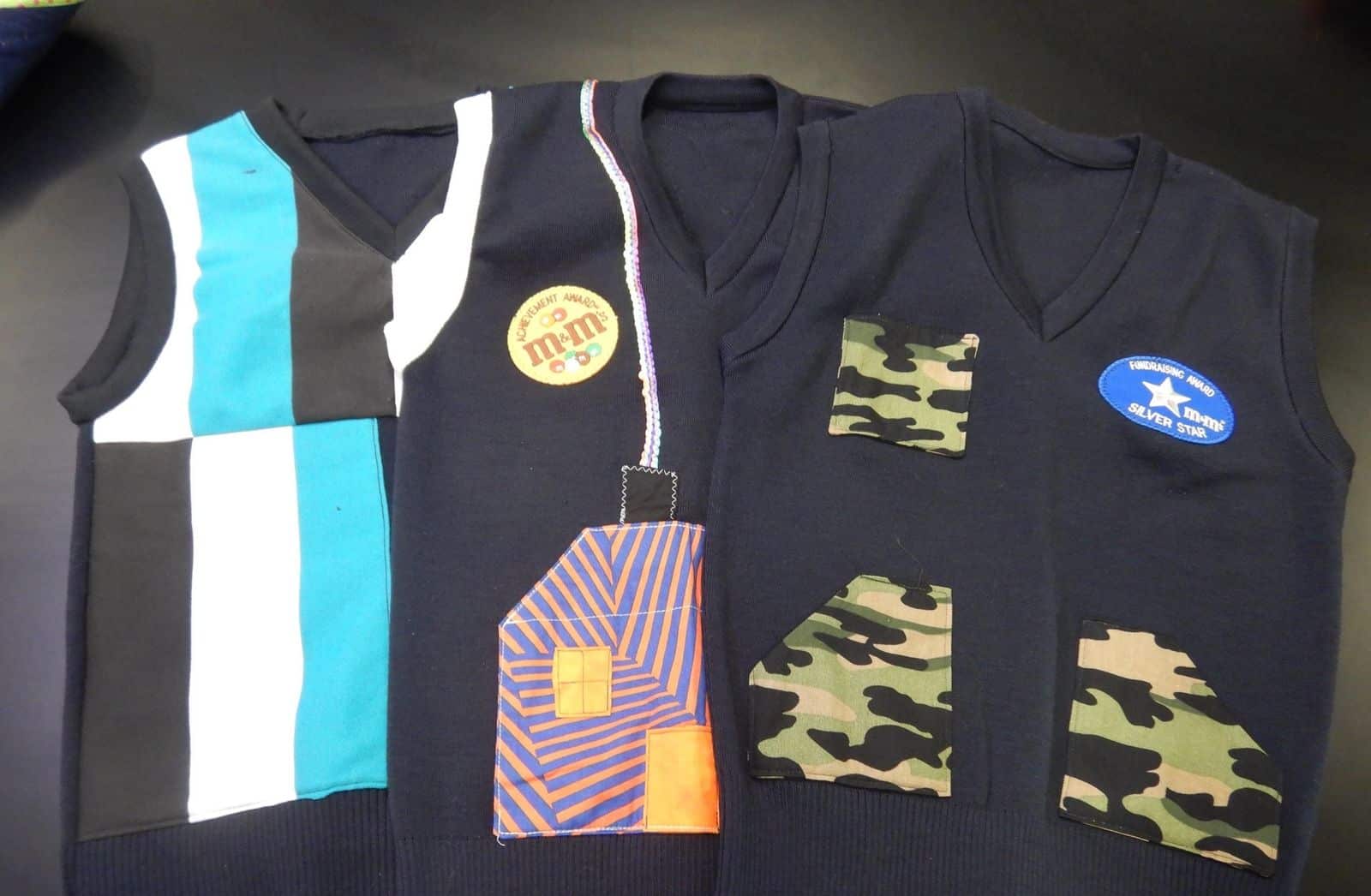 Aileen children make uniforms