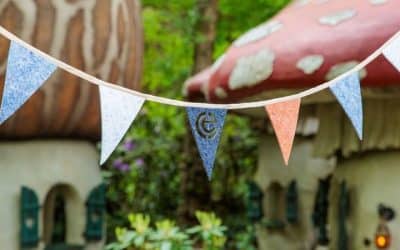 Dutch amusement park makes flag line from discarded work clothing